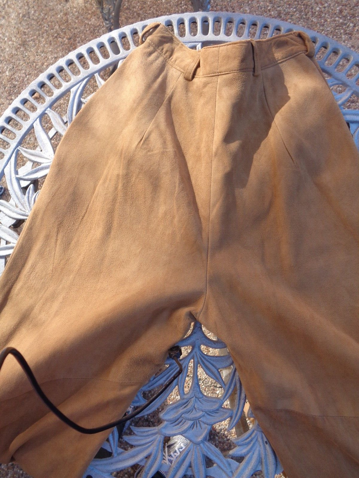Vintage Vakko Suede Pants Size 6 Made In USA Light Taupe Excellent Condition