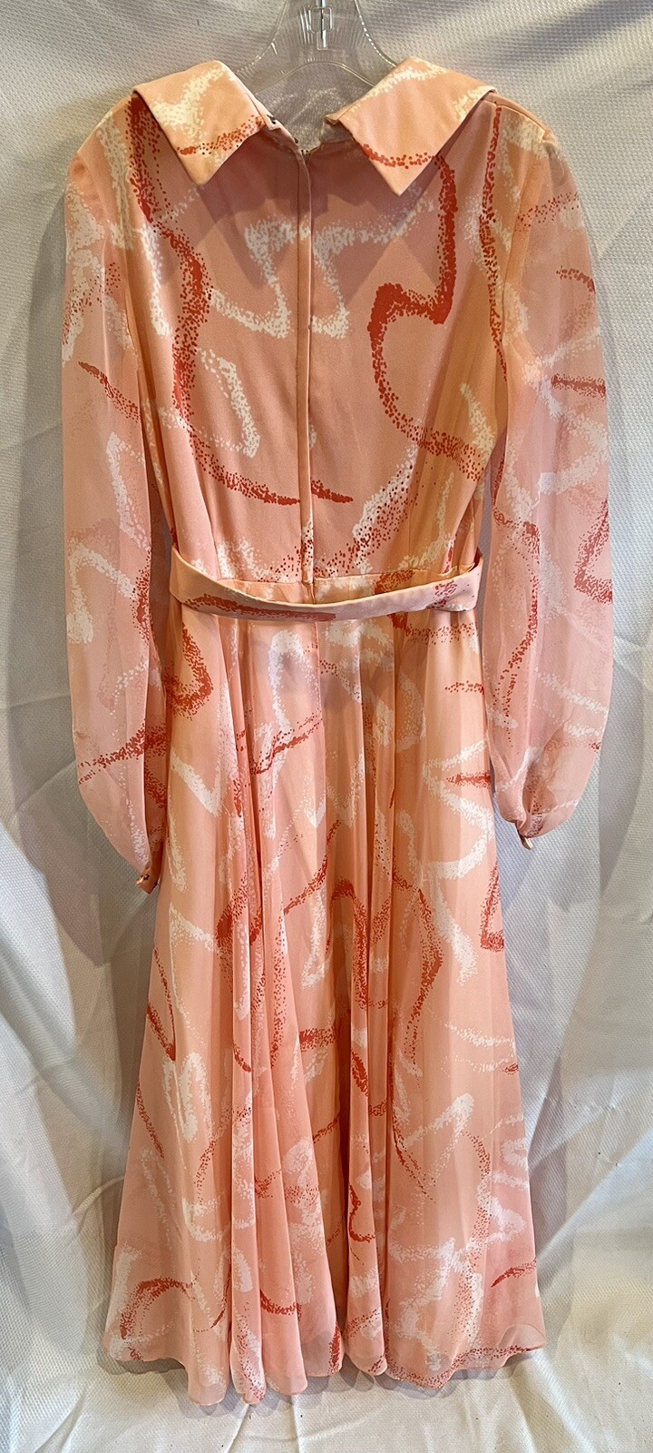 Don Luis De España Mod 60s / 70s Vtg Multicolored Maxi Dress Sz 12 Needs Repair