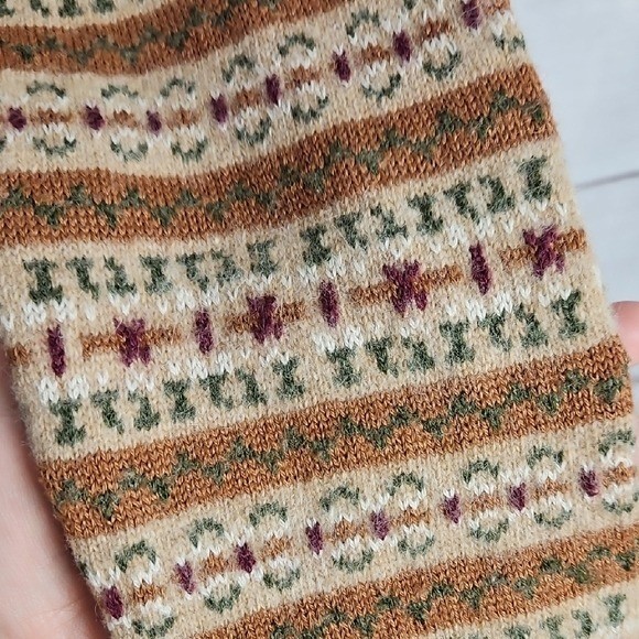 Jones Wear Vintage Fair Isle Cardigan Medium Cottagecore Dark Academia Grandma