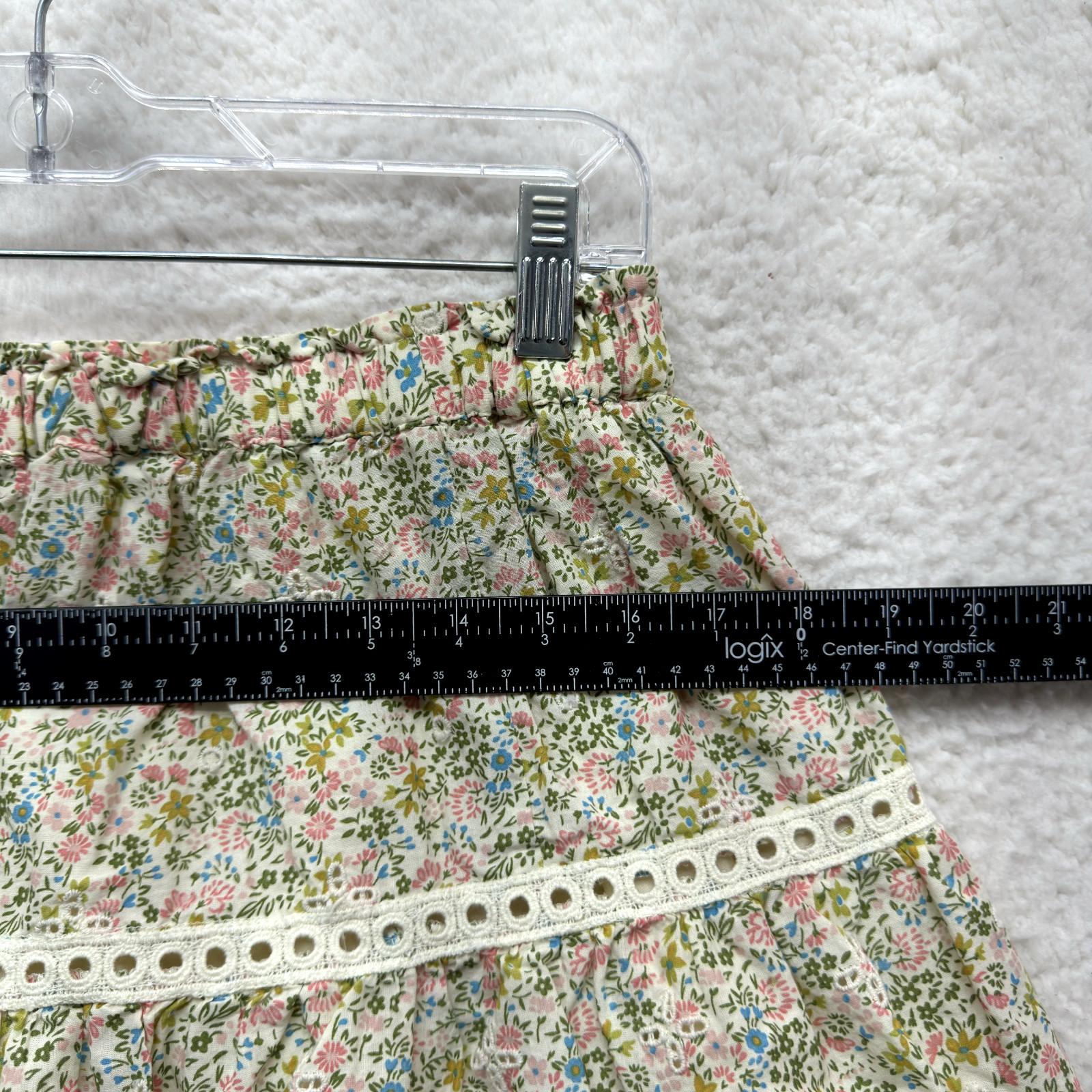 Y2K Vintage Mini Skirt Medium Ditsy Floral Coquette Prairie Cottagecore Fairy