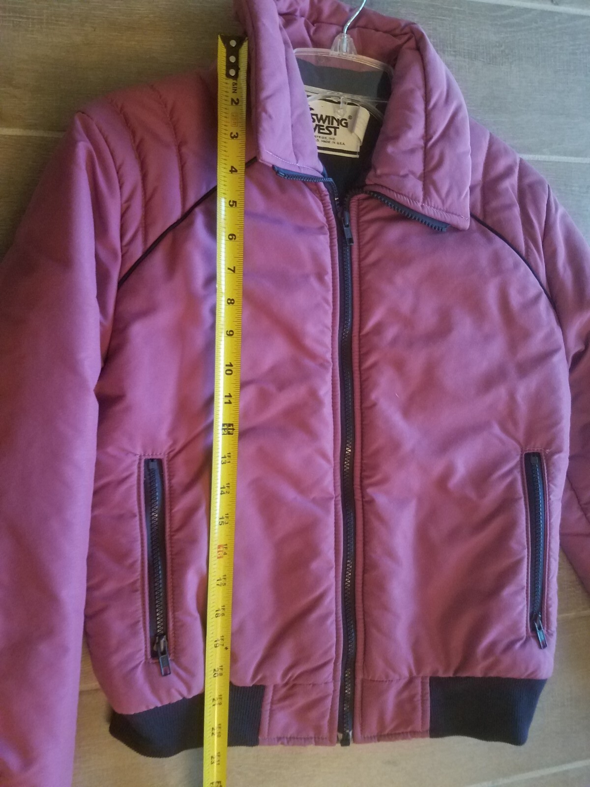 Vintage Swing West Jacket Ladies SMALL Magenta/Purple
