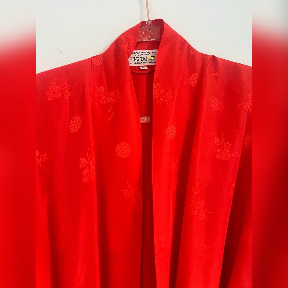 Vintage Ying Tai Ltd Asian Oriental Kimono Silk Robe Size S￼