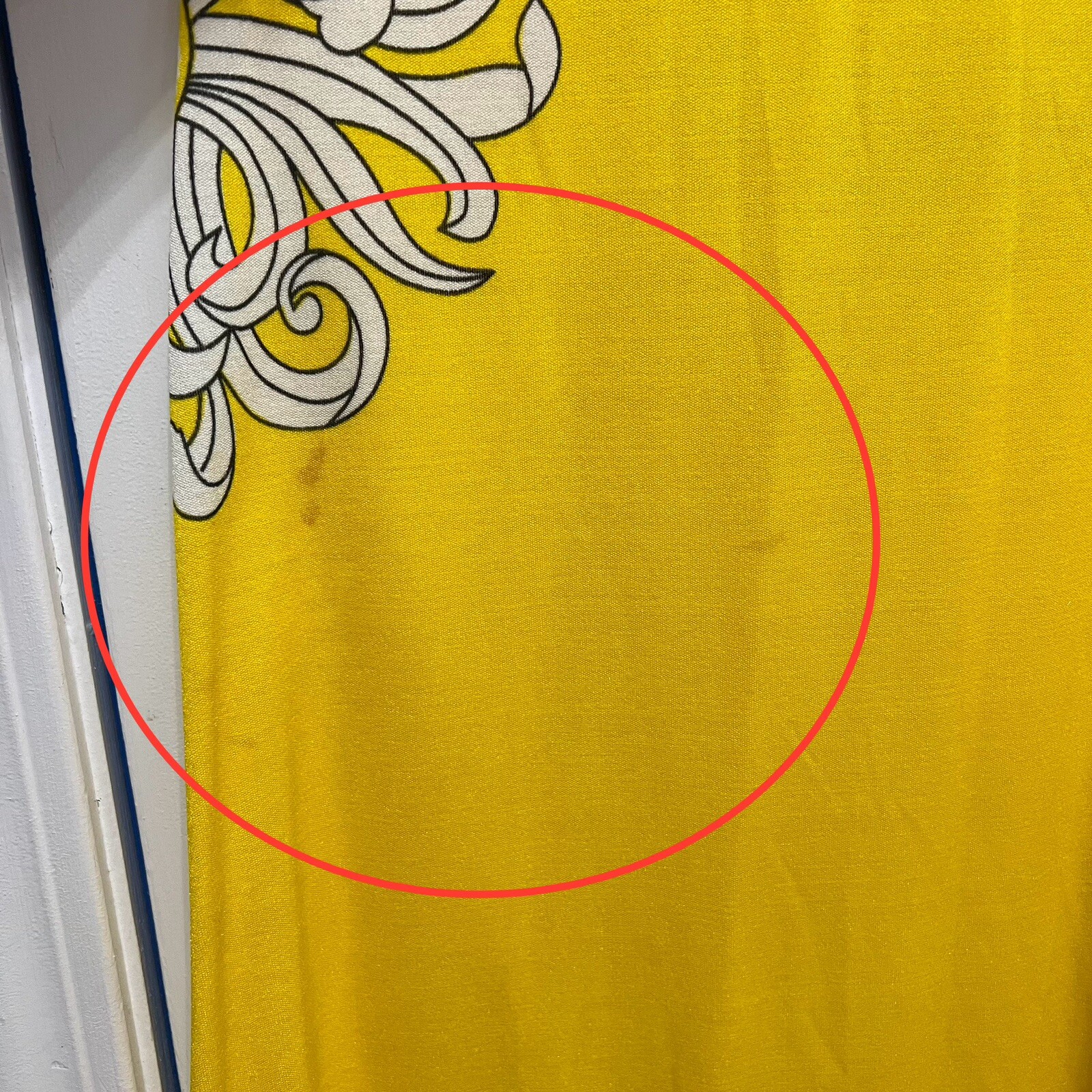 Mr. Dino Golden Door Vintage Maxi Dress Floral Yellow Women’s Size 8 **READ**