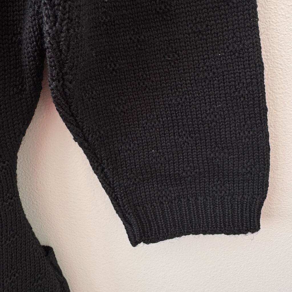 VINTAGE California Sportswear Snyderknit Dress – Womens Sz 4-6 – Black – 1940s