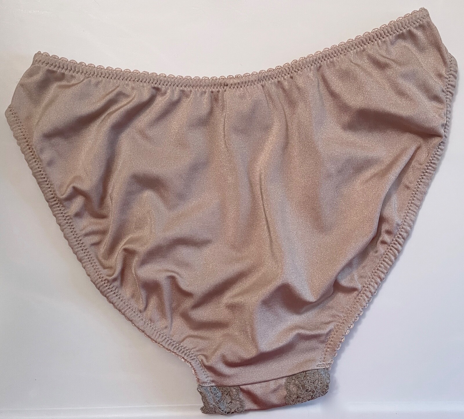 NWT CALVIN KLEIN SMALL TAUPE SMOOTH LACE VINTAGE RARE BRIEF PANTIES 1990S