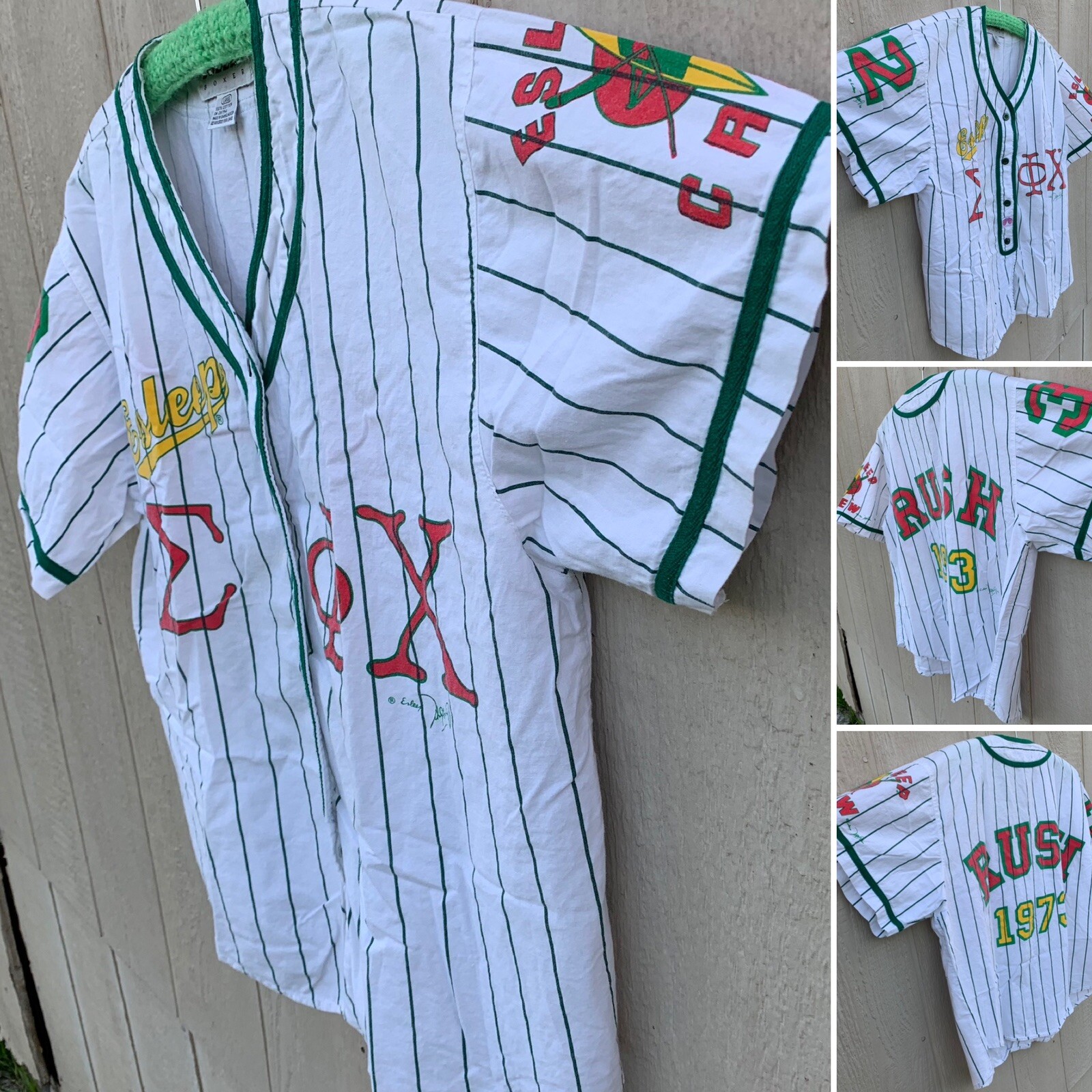 vintage ESLEEP BOXER Rush 1973 jersey style top 90s size large