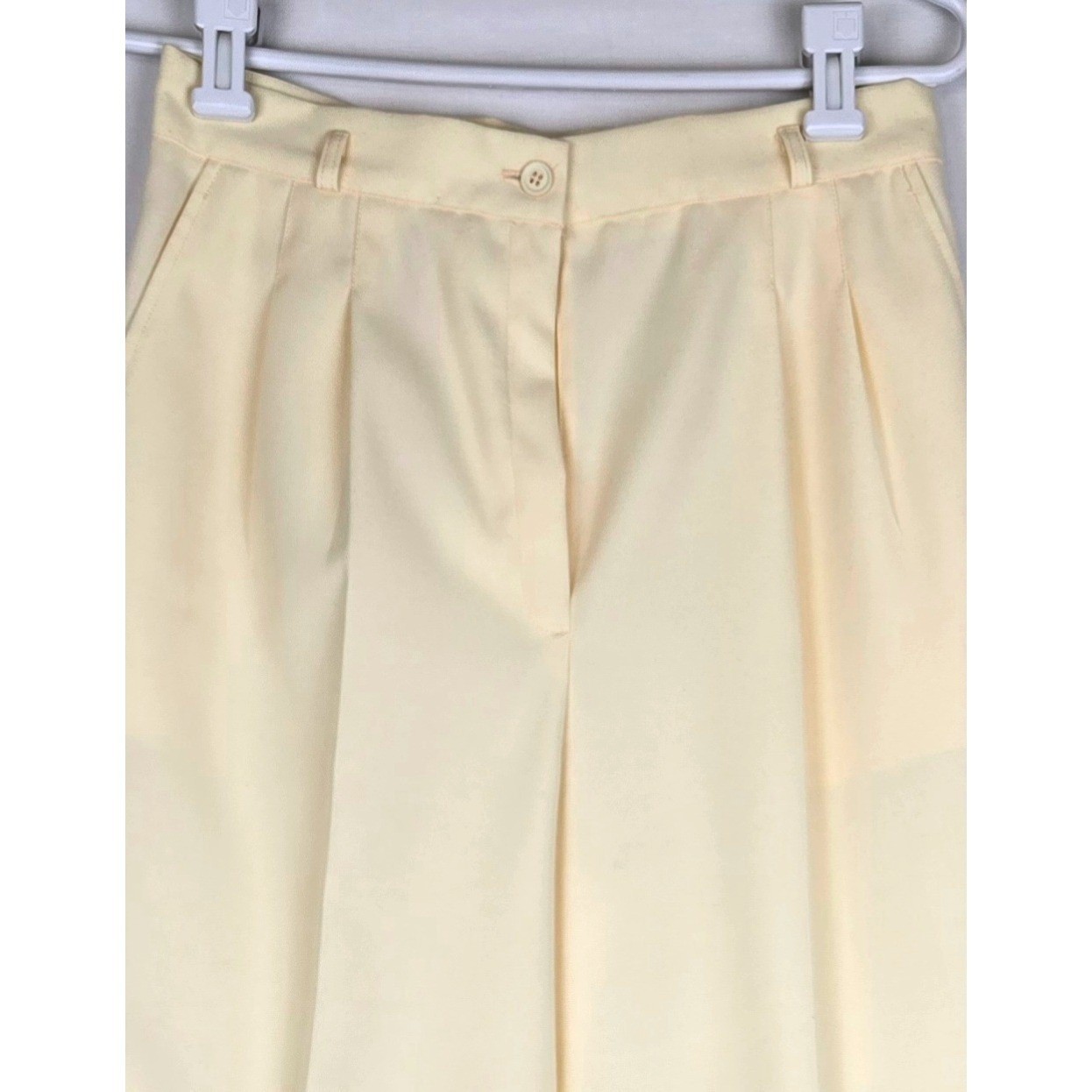Vintage 90s Counterparts Off White High Rise Pleated Trousers Size 12 NWT
