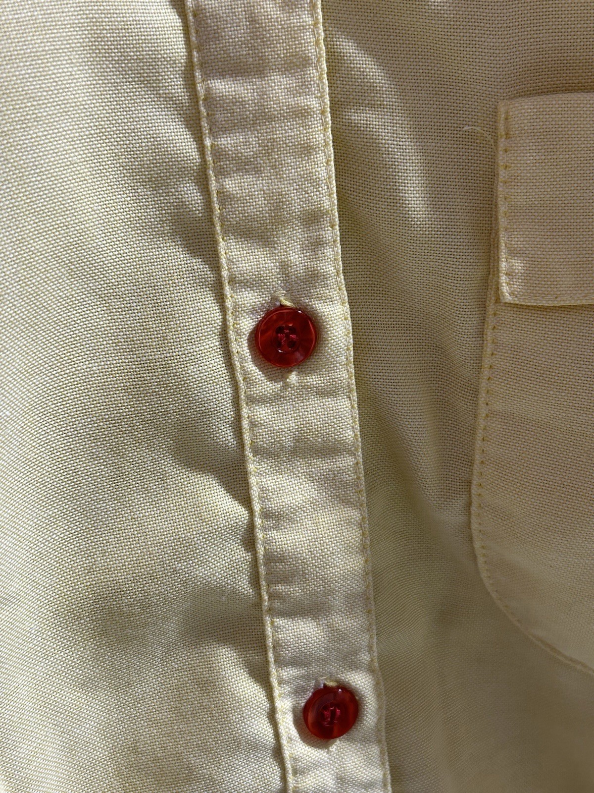 Vintage Kenny Classics Yellow Waitress Style Dress Size 12 All Original Buttons