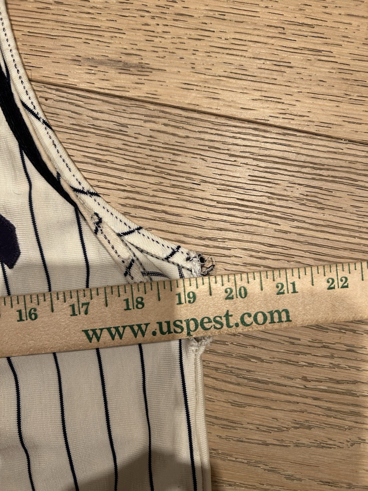 Vintage 1950’s Jersey Women’s White Striped Raider Button Up Cut Off