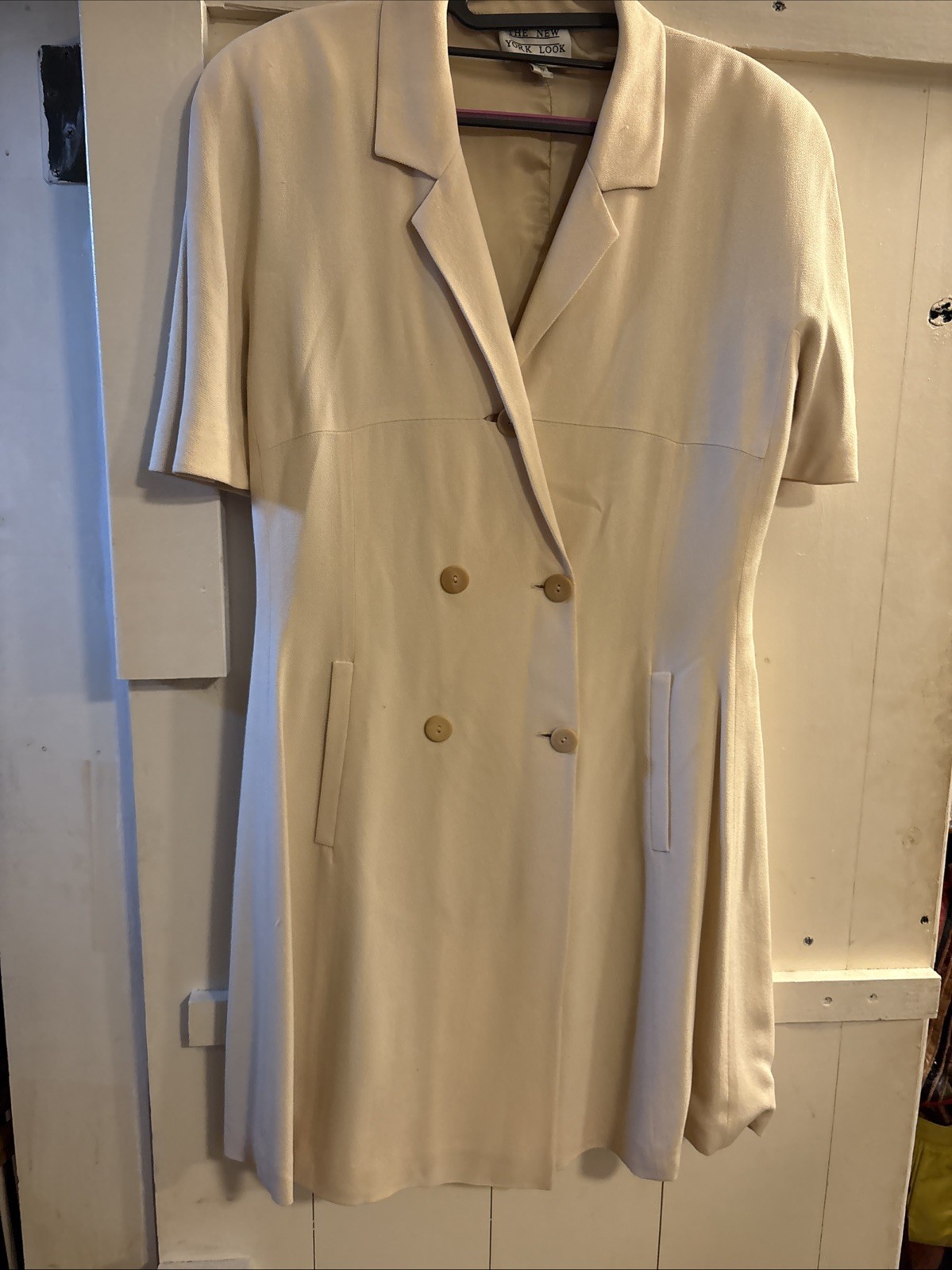 Vintage Italian Dbl Breasted Dress Retro Grannycore Sz 46/12(US)