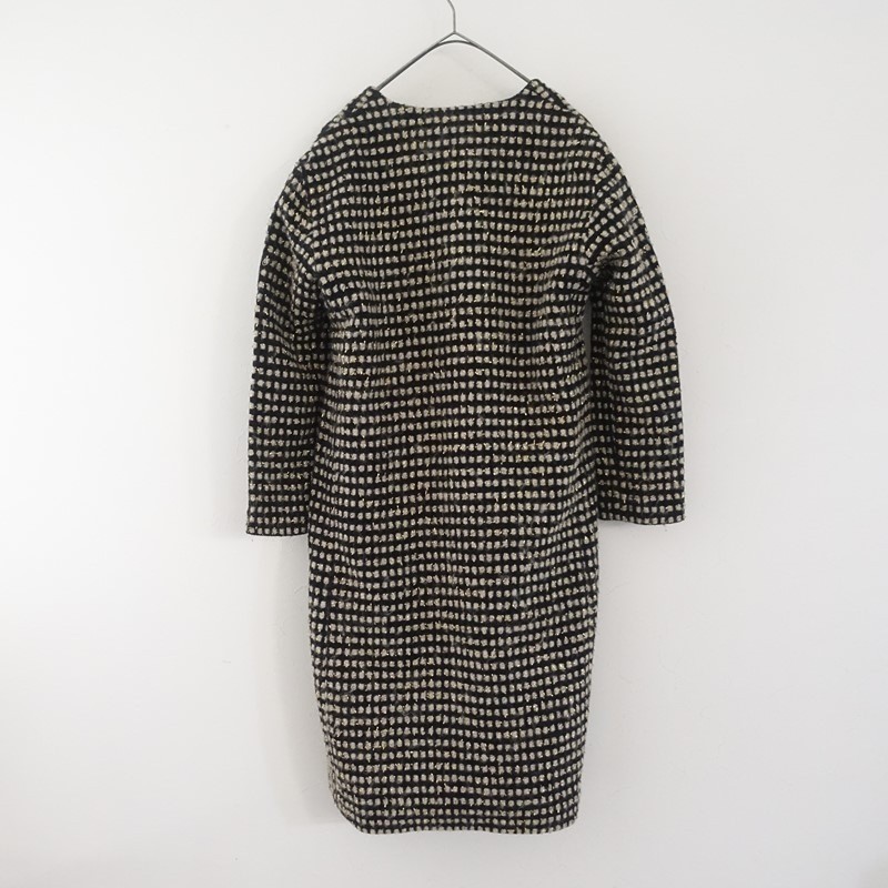 nooy Lurex-blend Collarless Coat (jk25-2601-41)