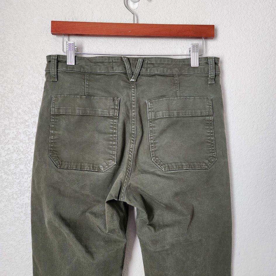 VERONICA BEARD Ayla Chino High Rise Olive Utility Pants 27/4