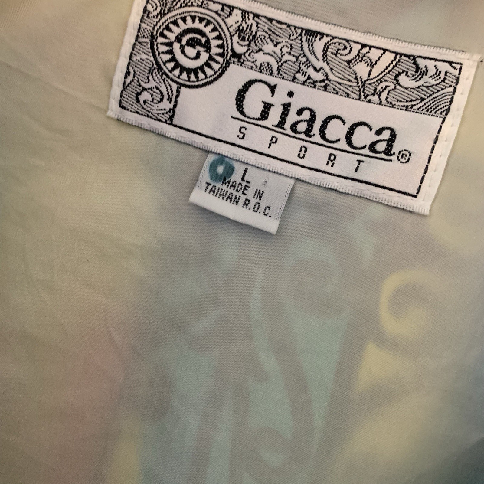 Vintage Jacket Giacca Sport Picasso-style multicolor abstract print Zipper Sz L