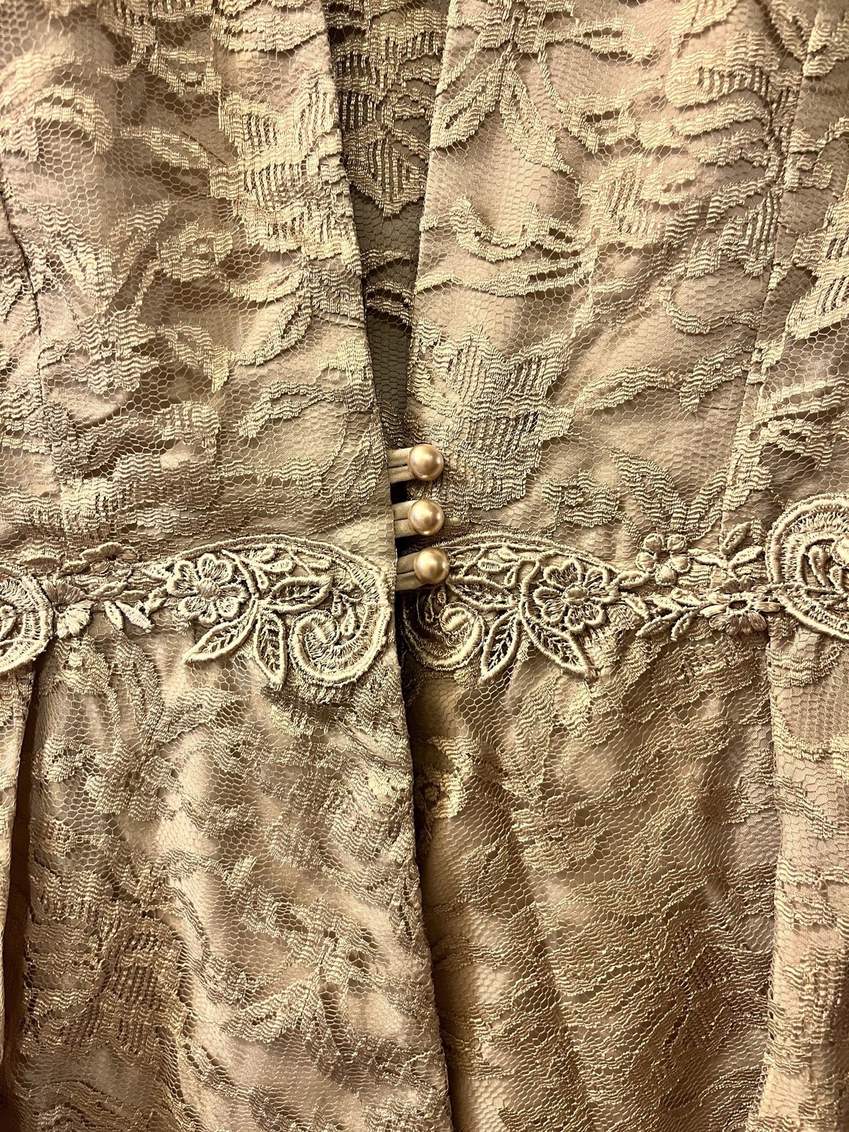Vintage Lace Dress with Jacket Bari Protas Cachet Size 7/8 NEW with Tag