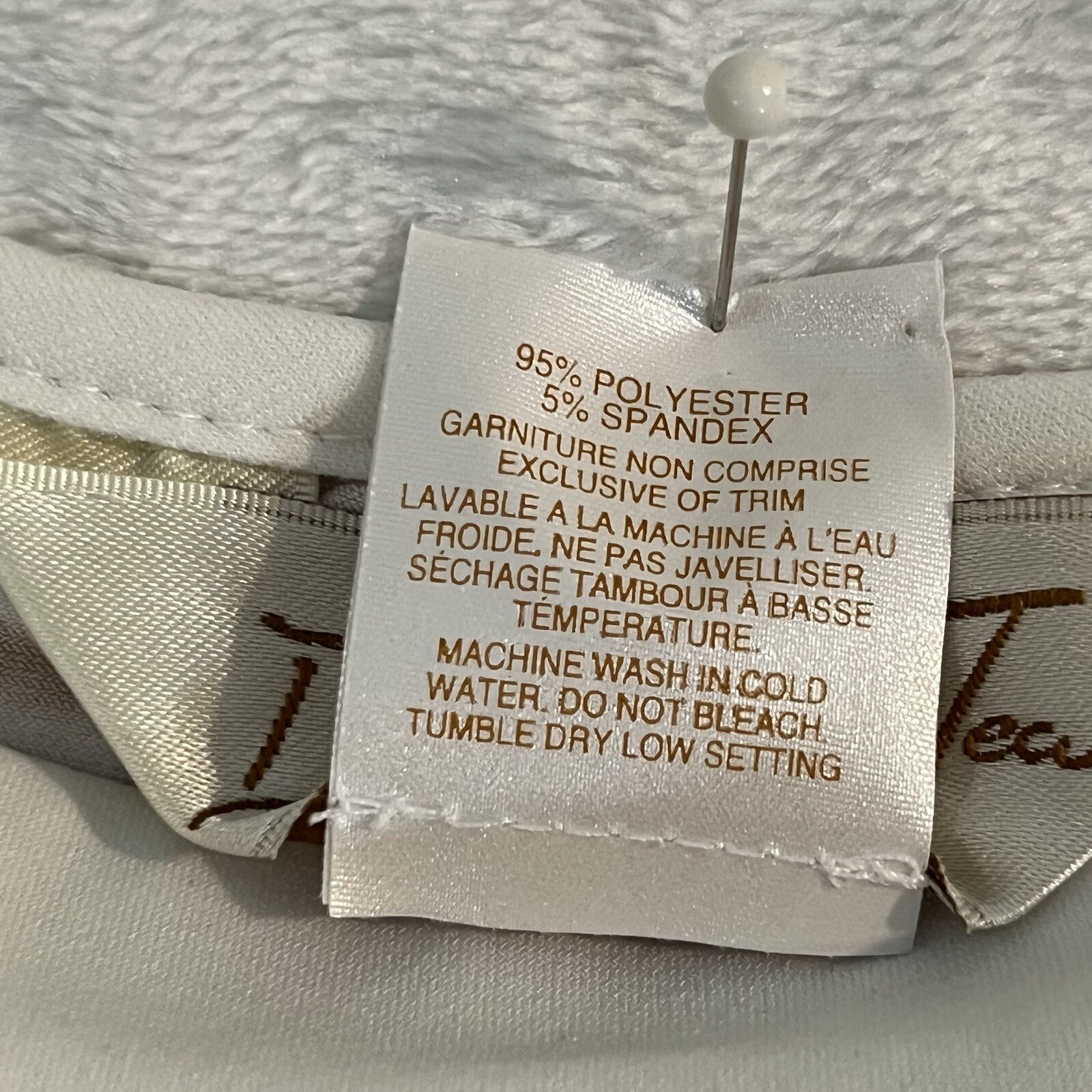 Diamond Tea Slip Sleepwear Champagne Pink Roses White Trim Straps Sexy Romantic