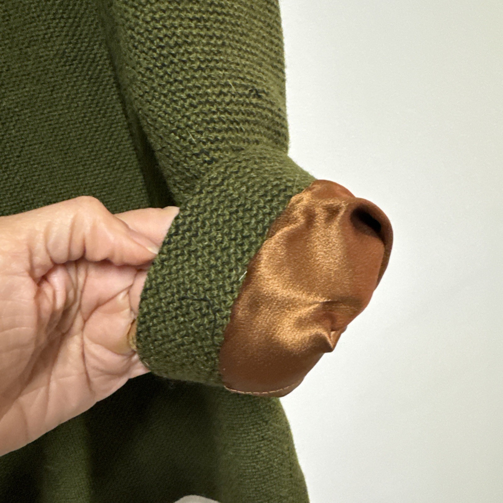 Vintage NEIMAN MARCUS Hunter Green Wool/Fur Collar Coat Lined Women’s