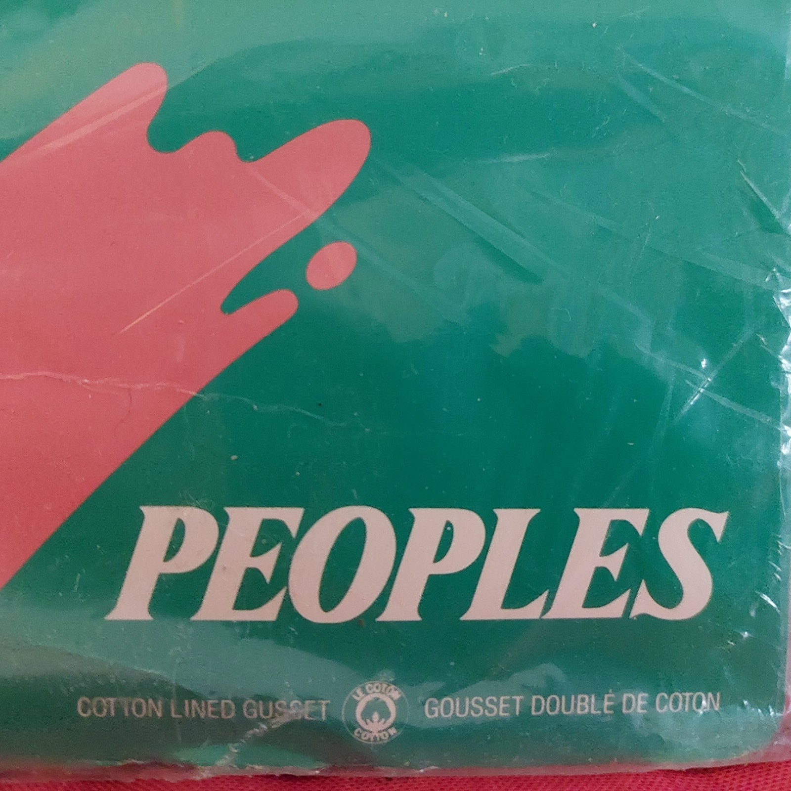 Vintage Pantyhose Rare Peoples Control Top Color Taupe Size Extra Tall BALLS1