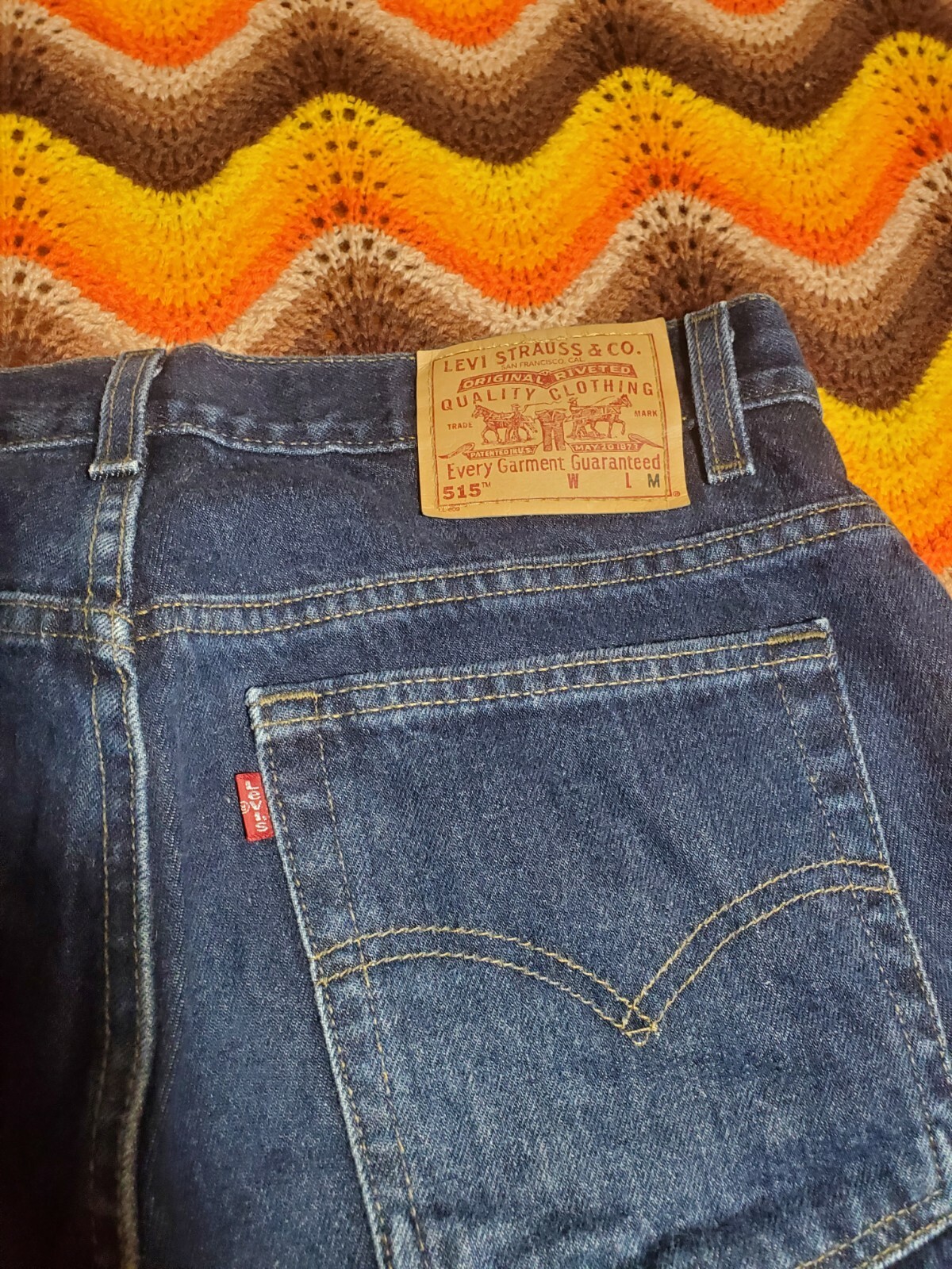 Vintage Levis 515 Made In USA Misses 12m 32×31.5 Boot Cut Lower Rise
