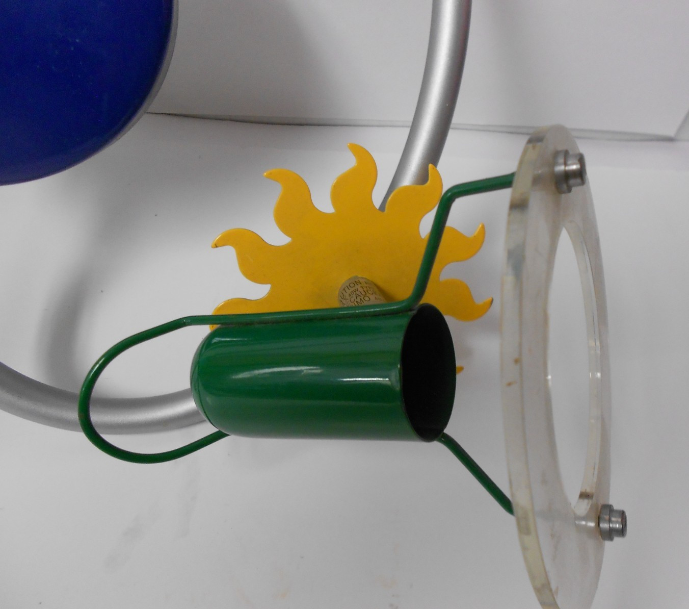 vintage modern authentic very rare, whimsical spiral celling light, sun ,moon