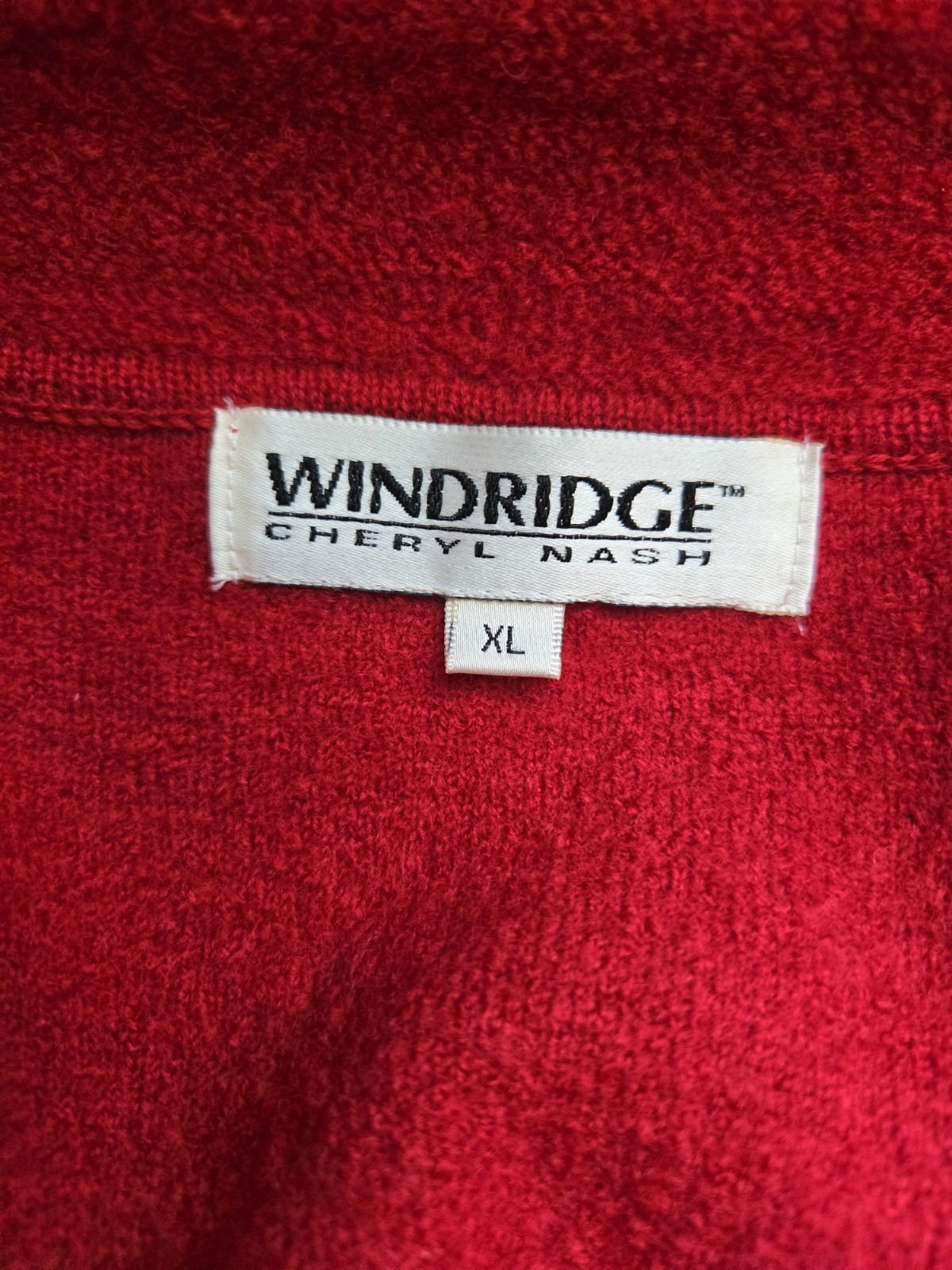 Windridge Cheryl Nash Jacket/Cardigan/red/sizeXL/Women/Marino Wool/Vintage/80s.