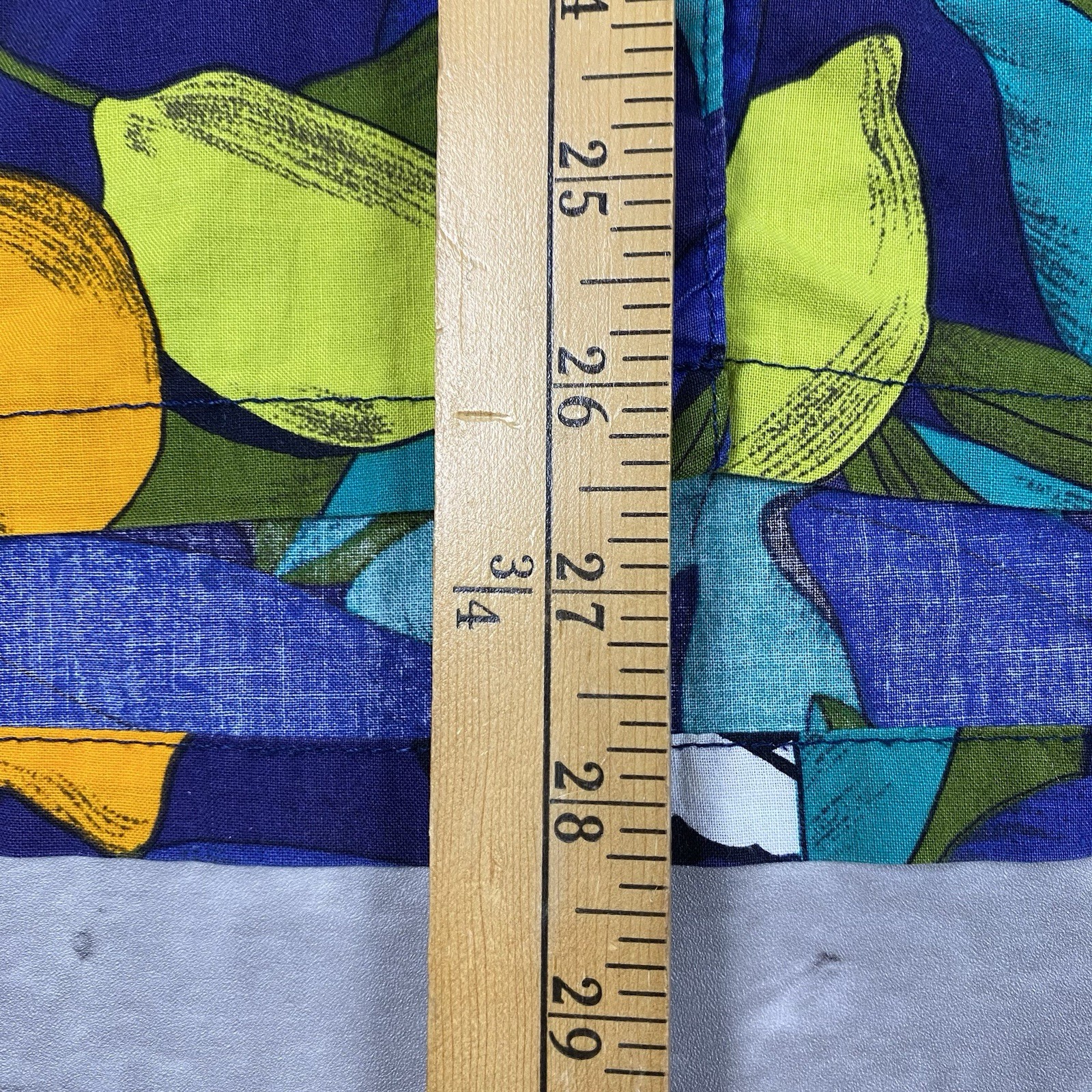 vintage 90s BIG DOGS womens button up shirt M Hawaiian Fruit Lemon Lime aop