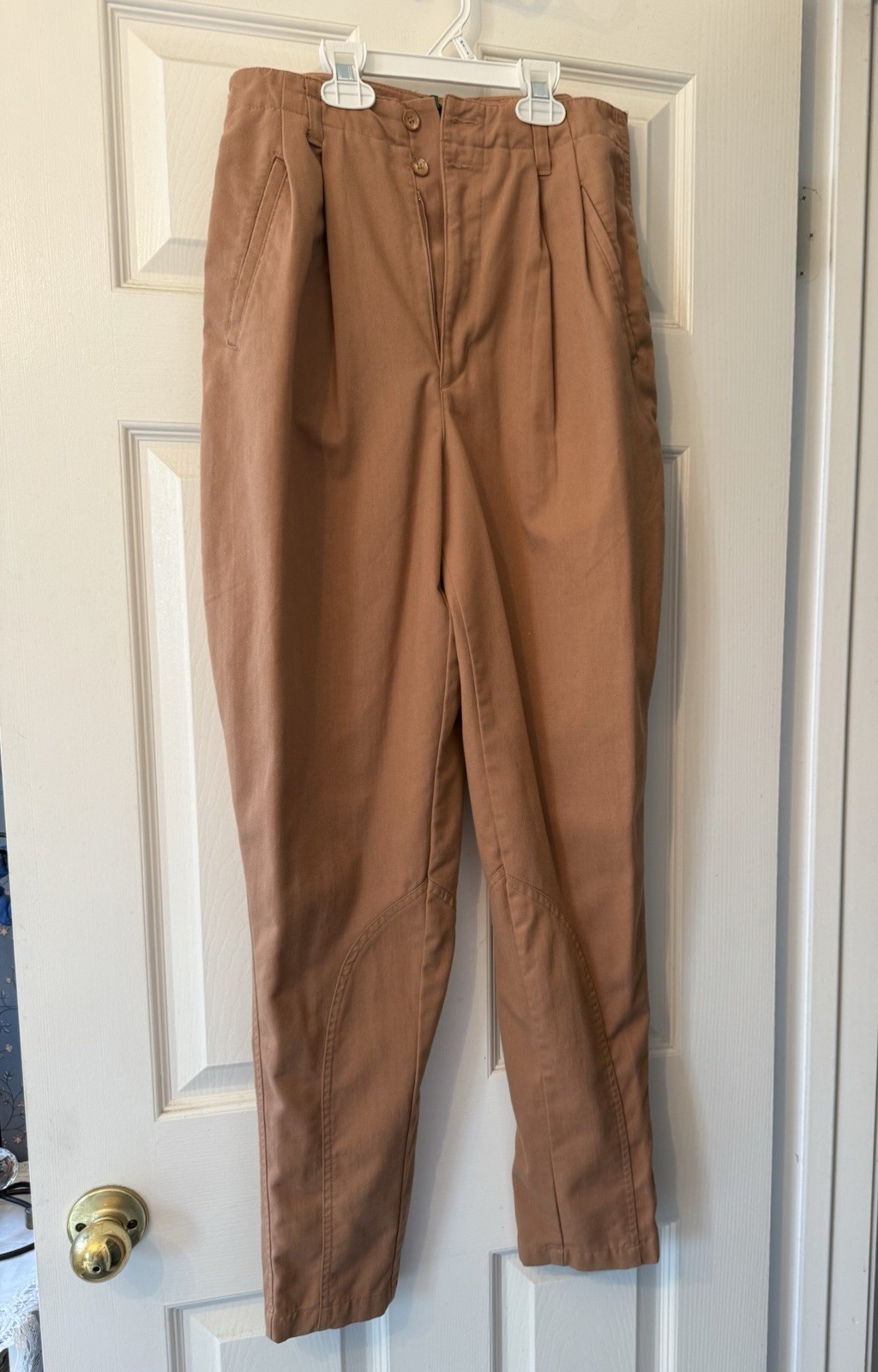 VINTAGE OUTBACK RED Women’s PLEATED Milky Brown Pants Size 8
