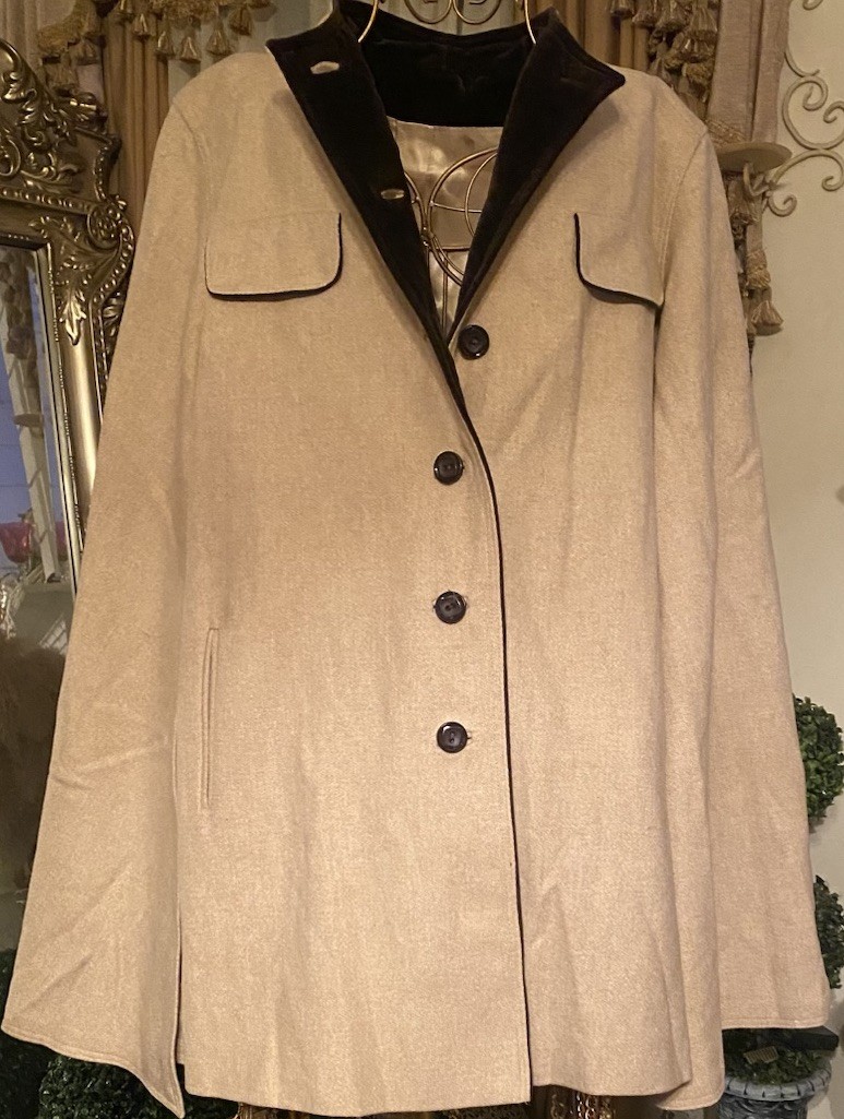 Vintage 60s Cape Country Pacer 100% Wool Poncho Cloak Waking Coat Women’s Sz XL