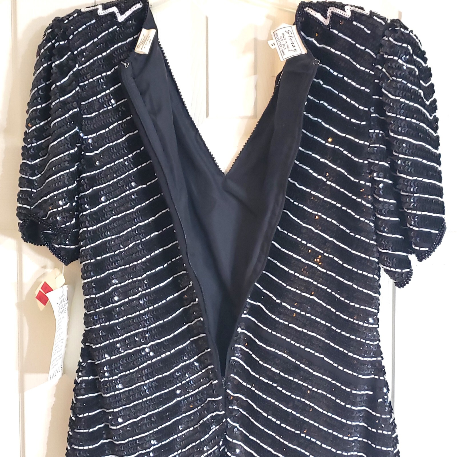 Stunning Low Cut Stenay Silk Beaded Sequin Top – Never worn – Size S – Vintage