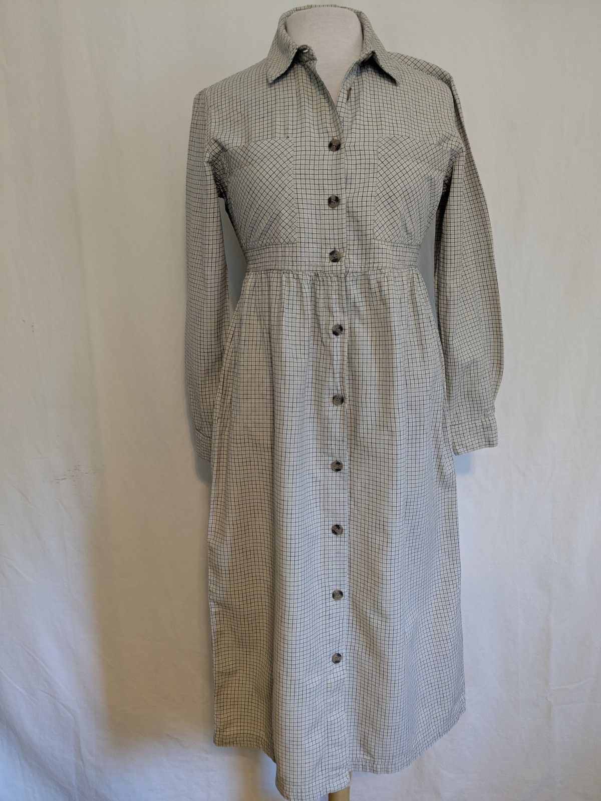 Vintage J G Hook Jumper Dress Button Down Front Sz 8 Petite 90s