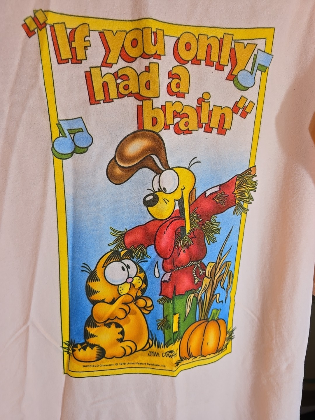 1978 RARE Nightgown GARFIELD the Cat With ODIE Night Shirt Pajamas by Jim Davis