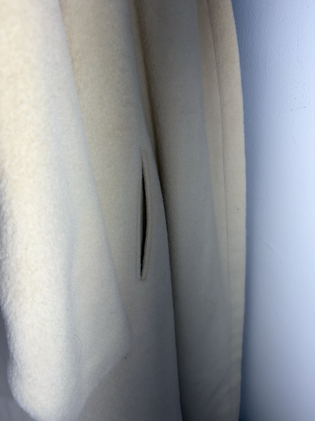 Vintage Hildon’s Hotel Schroeder Minneapolis Wool Coat Mink Fur Collar 50s Cream
