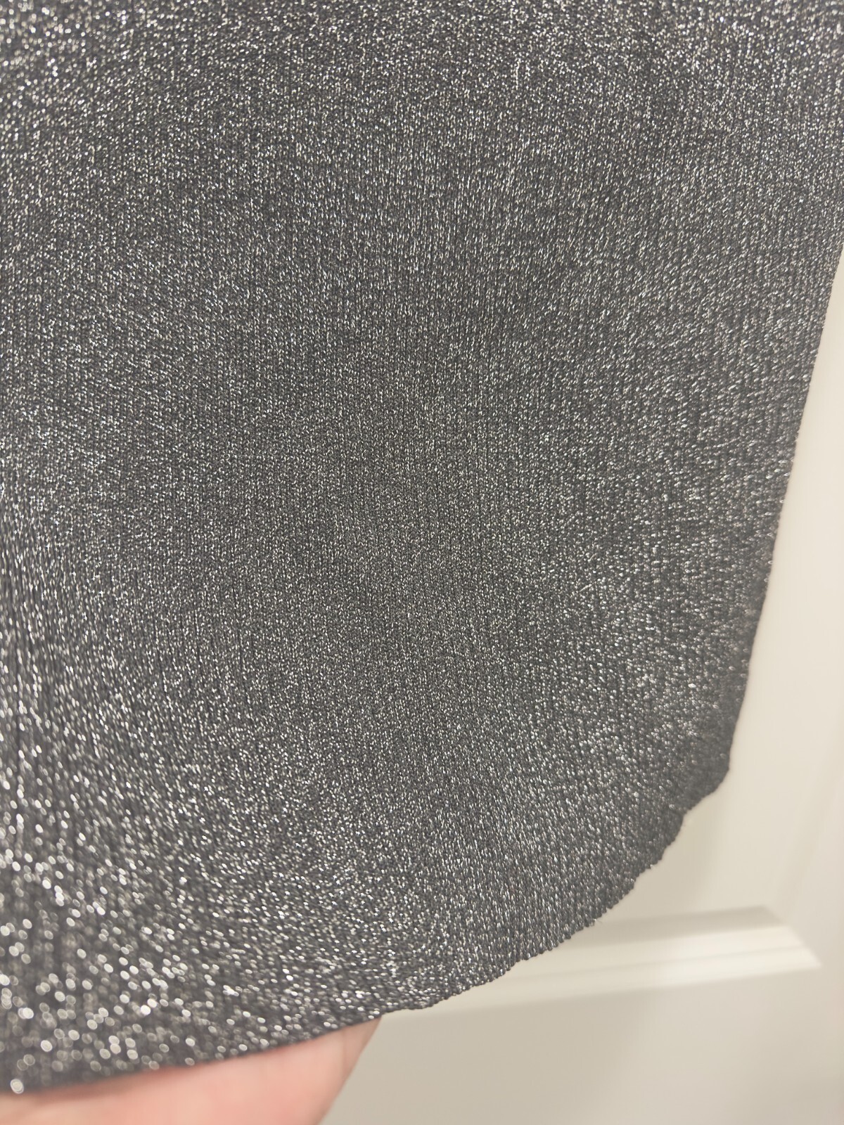 Vintage Evie Metalic Gray Knit Tank Size M, Stretches