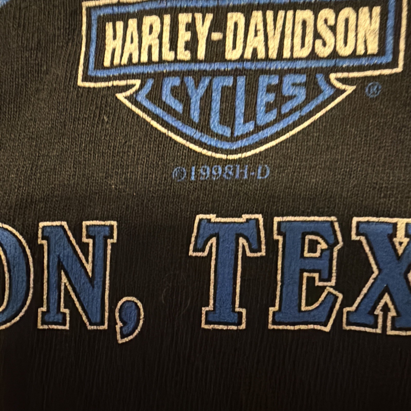 Vintage Harley Davidson 3D Emblem Tank Top 1990’s houston texas size sm women’s
