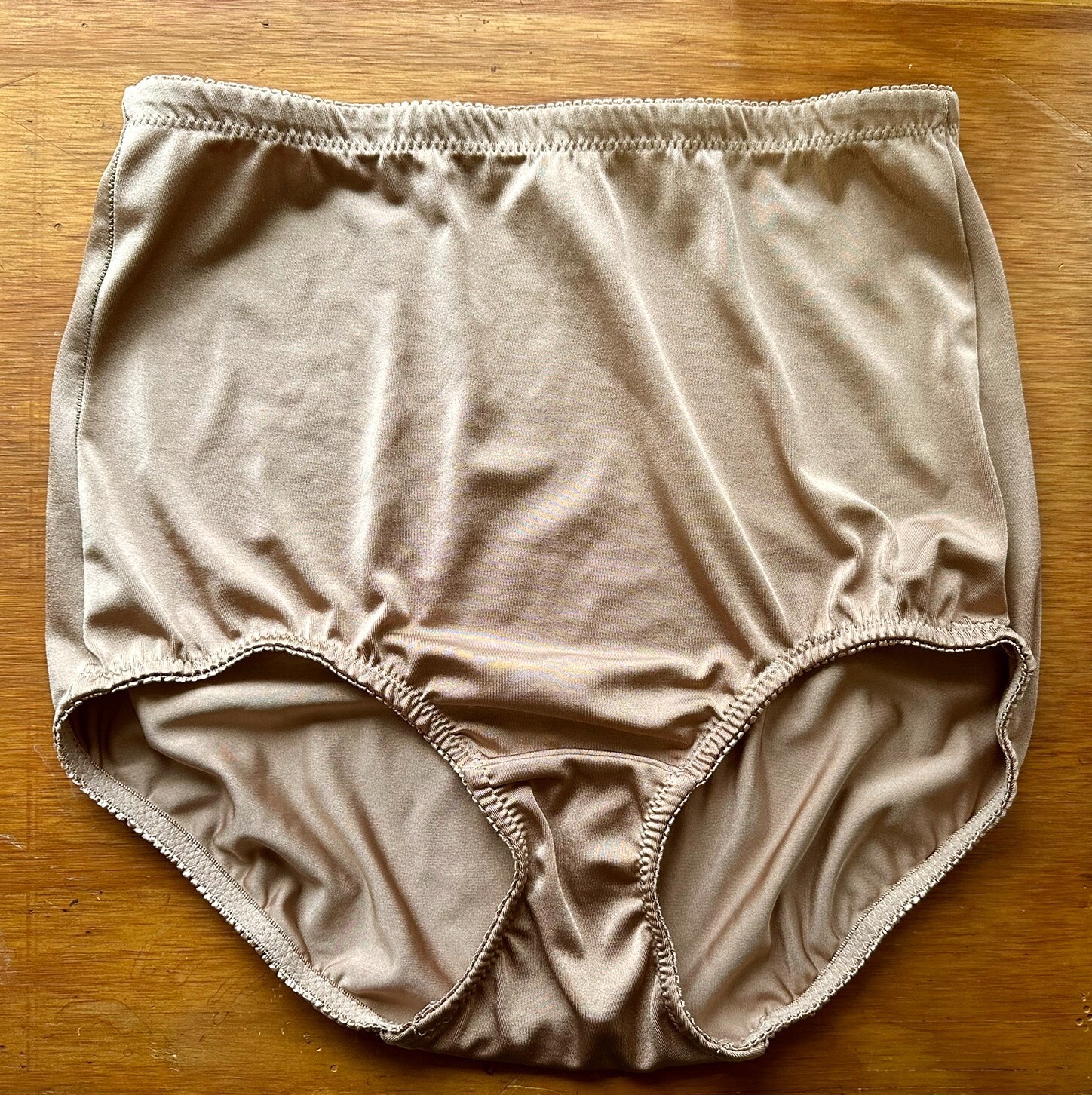 Vintage ROSA Shaper Panties Briefs Beige Size XL Polyester Spandex