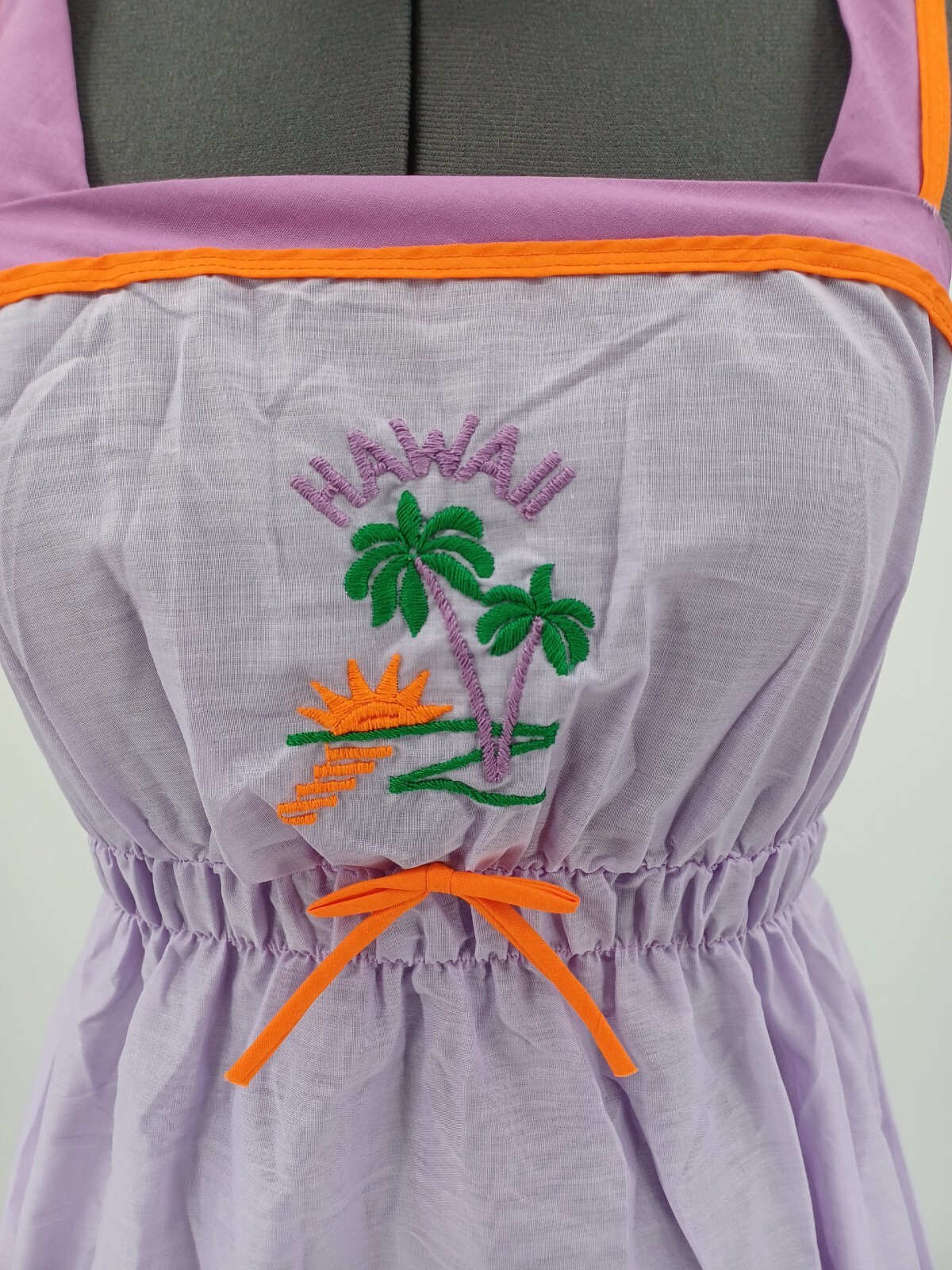 Vintage 1960s 70s NOS Springmaid Cotton Hawaiian Dress New Tags Small