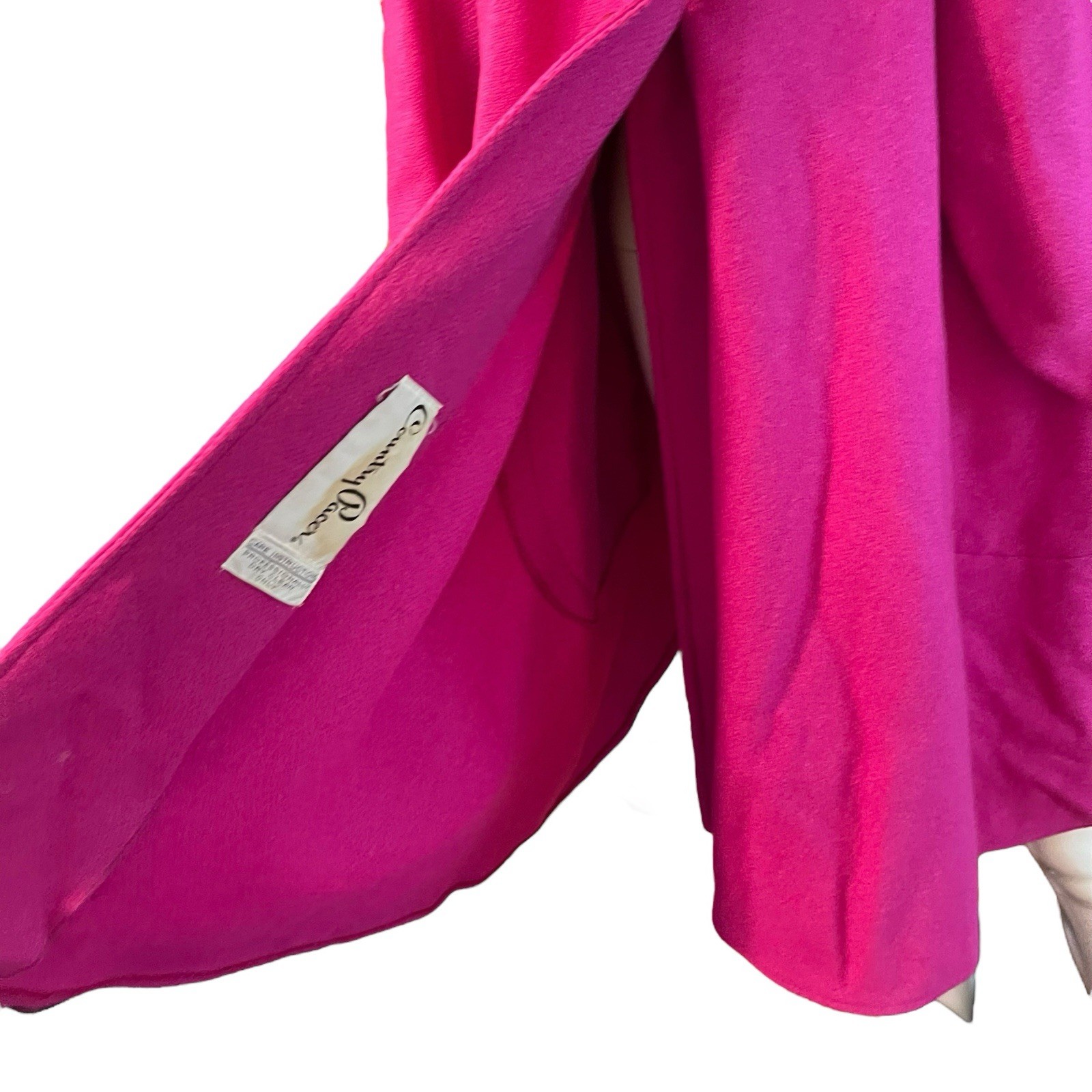 Vintage Country Pacer Wool Pea Coat Poncho Jacket Women’s Size XL 16/18 Pink