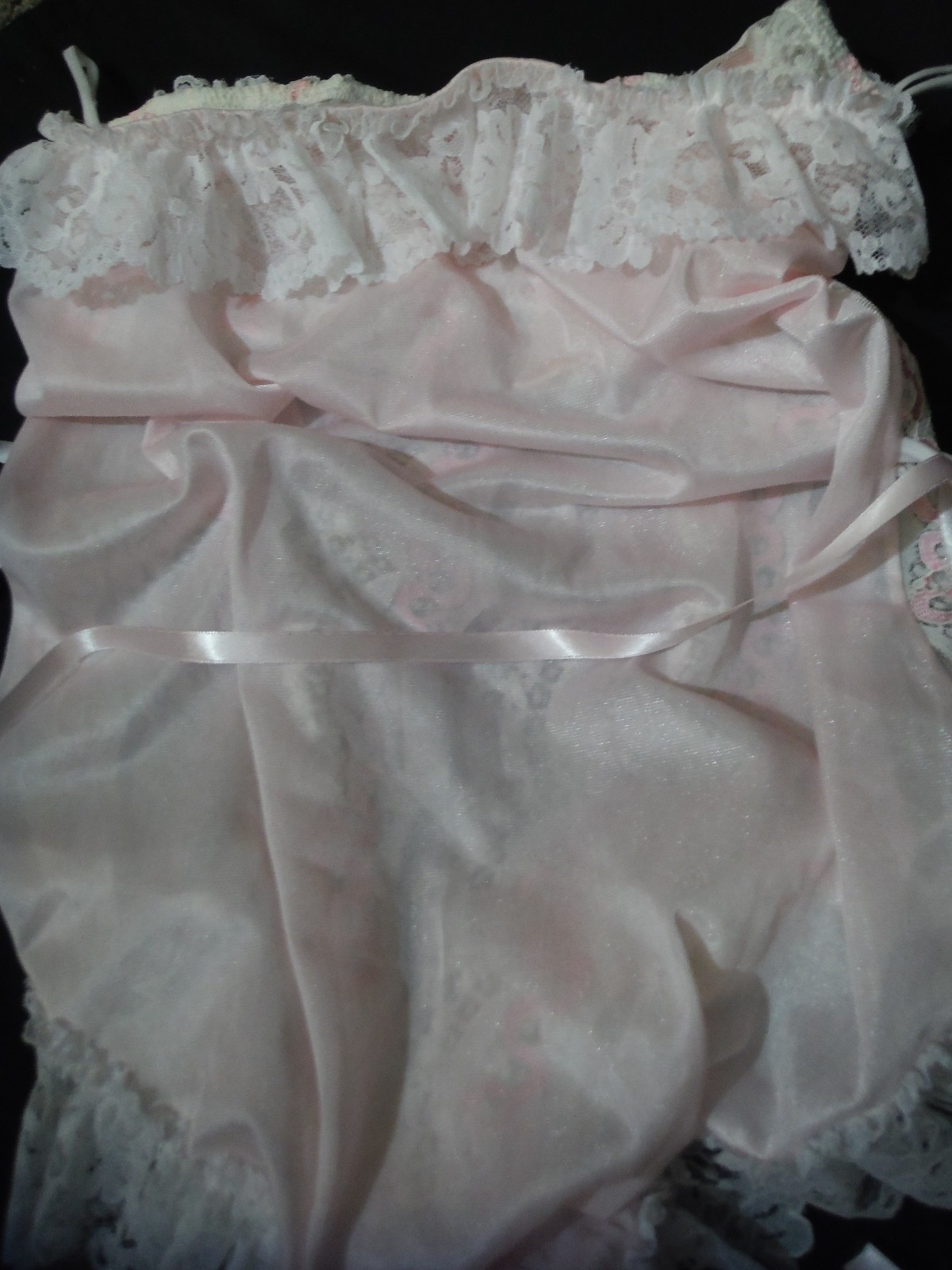 VTG 80’s New LOVES DELIGHT by Randi Strapless Teddy L Pinup Sexy Girly Frilly