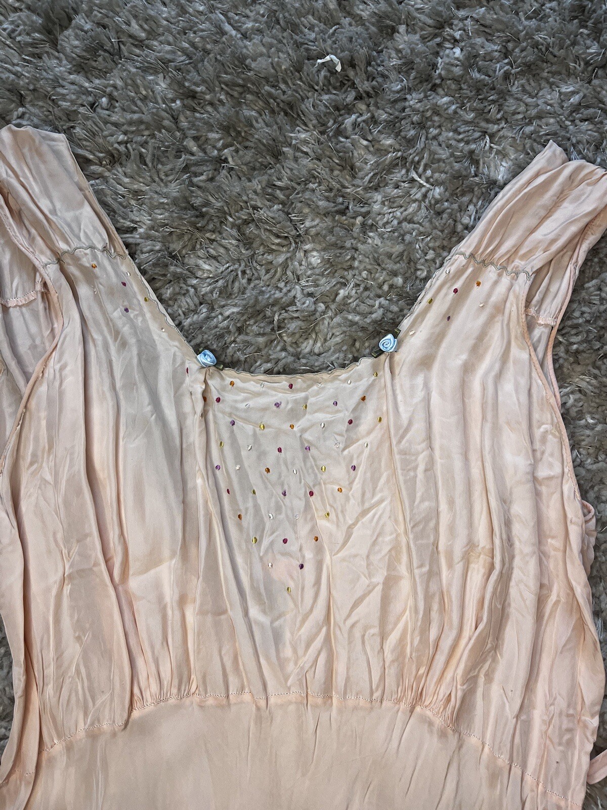 Whimsical 1930s Yolande Slip Dress Size 40