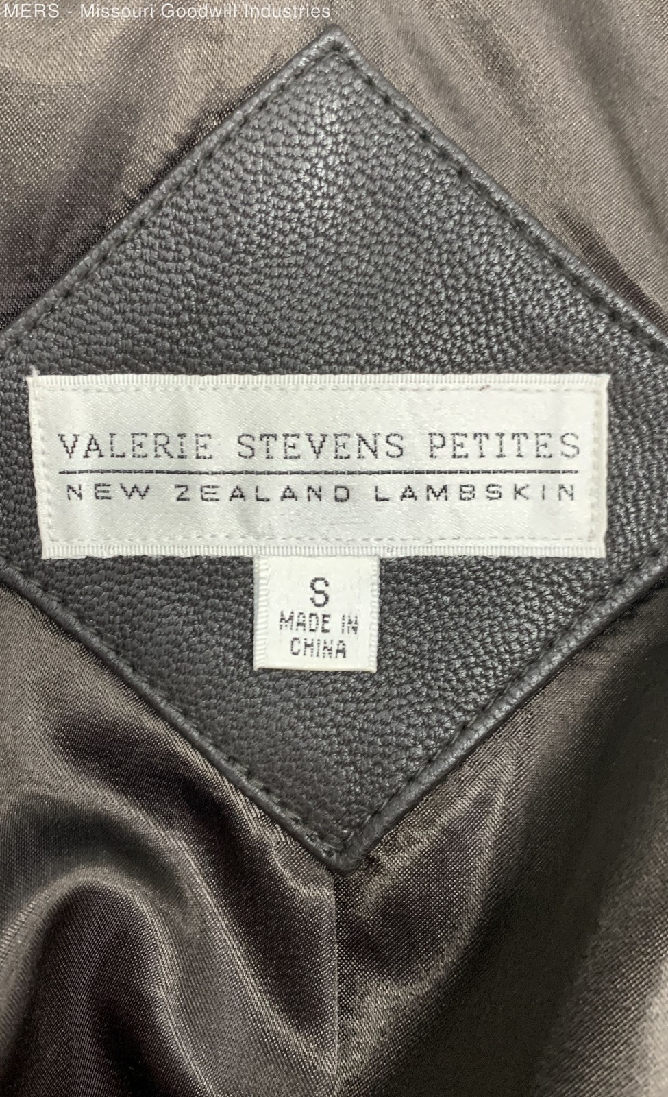 Vintage 90s Valerie Stevens Petites Women’s Black Lambskin Leather Jacket Sz S
