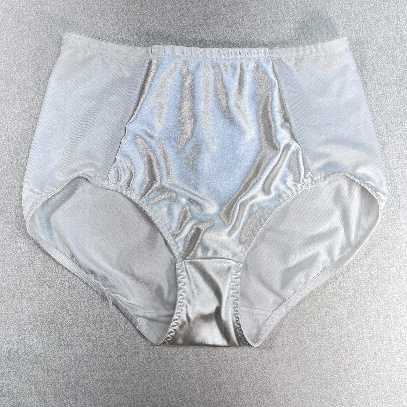 Kathy Ireland White Pantie Girdle w/Satin Front Size XL