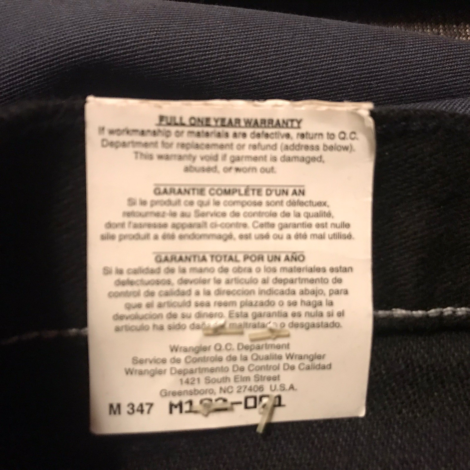 VTG NWt Wrangler Cowboy Cut 3 X 36 Black MADE IN USA 3mwkg Cotton