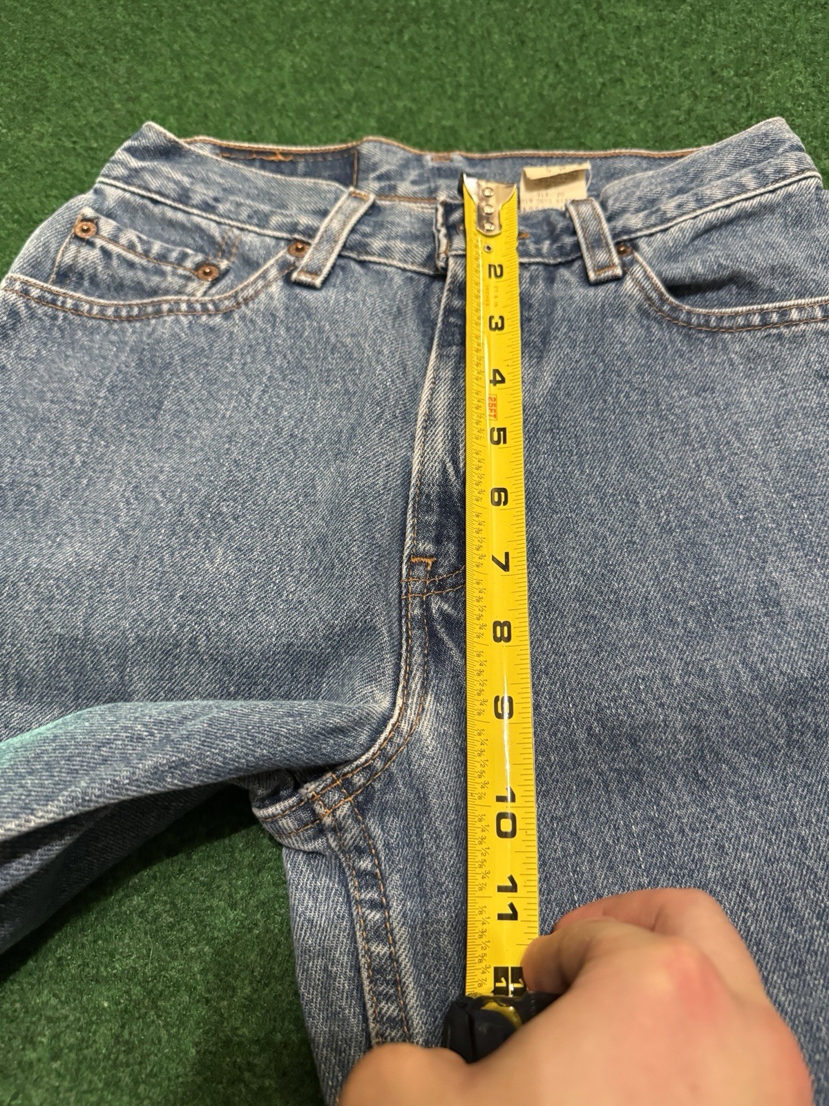 Vintage Levi’s 512 Slim Taper Womens 5 Jr 26×31 Light Wash Y2K 90s Denim Jeans