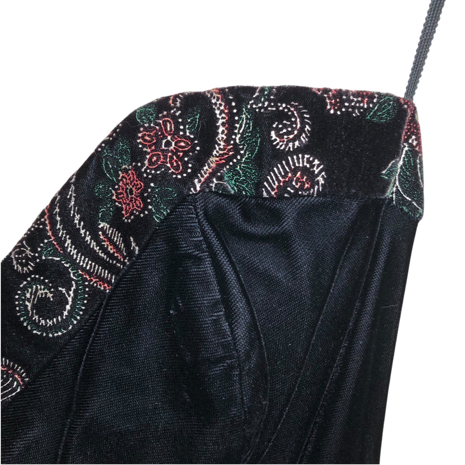 Vintage Velvet Mini Dress Strapless 6 Black Evening Cocktail Glam McClintock NEW