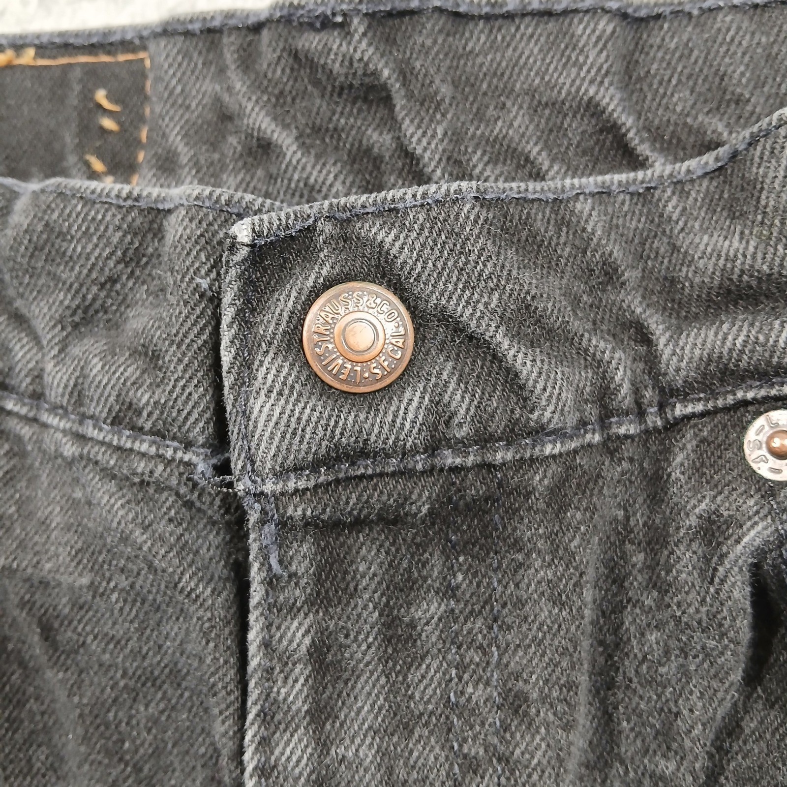 Vintage Levi’s 550 Orange Tab Made in USA Black Jeans Women’s 14 27×27 EUC