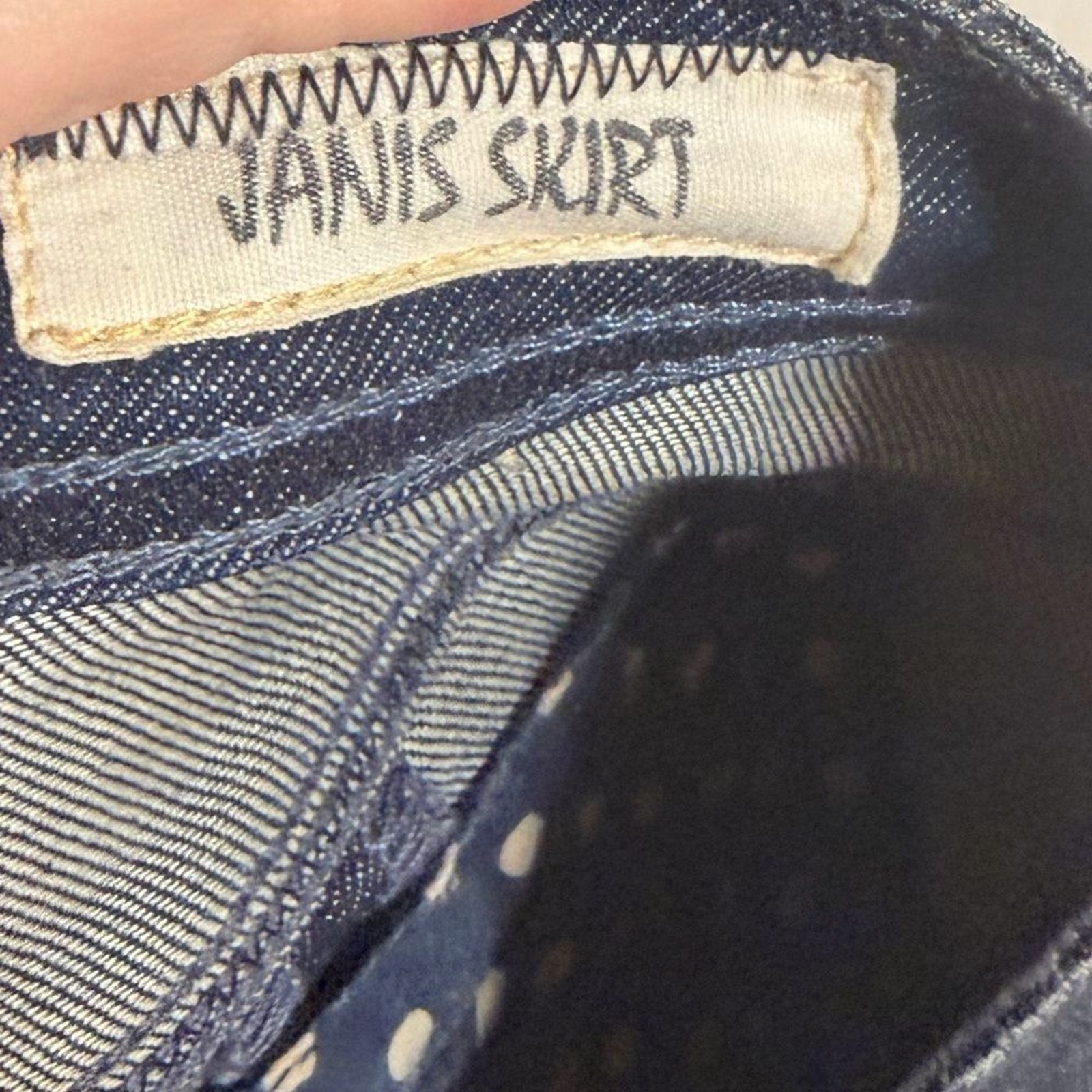 VTG Y2K 2008 Jimmy Taverniti Janis Denim Skirt Punk Boho