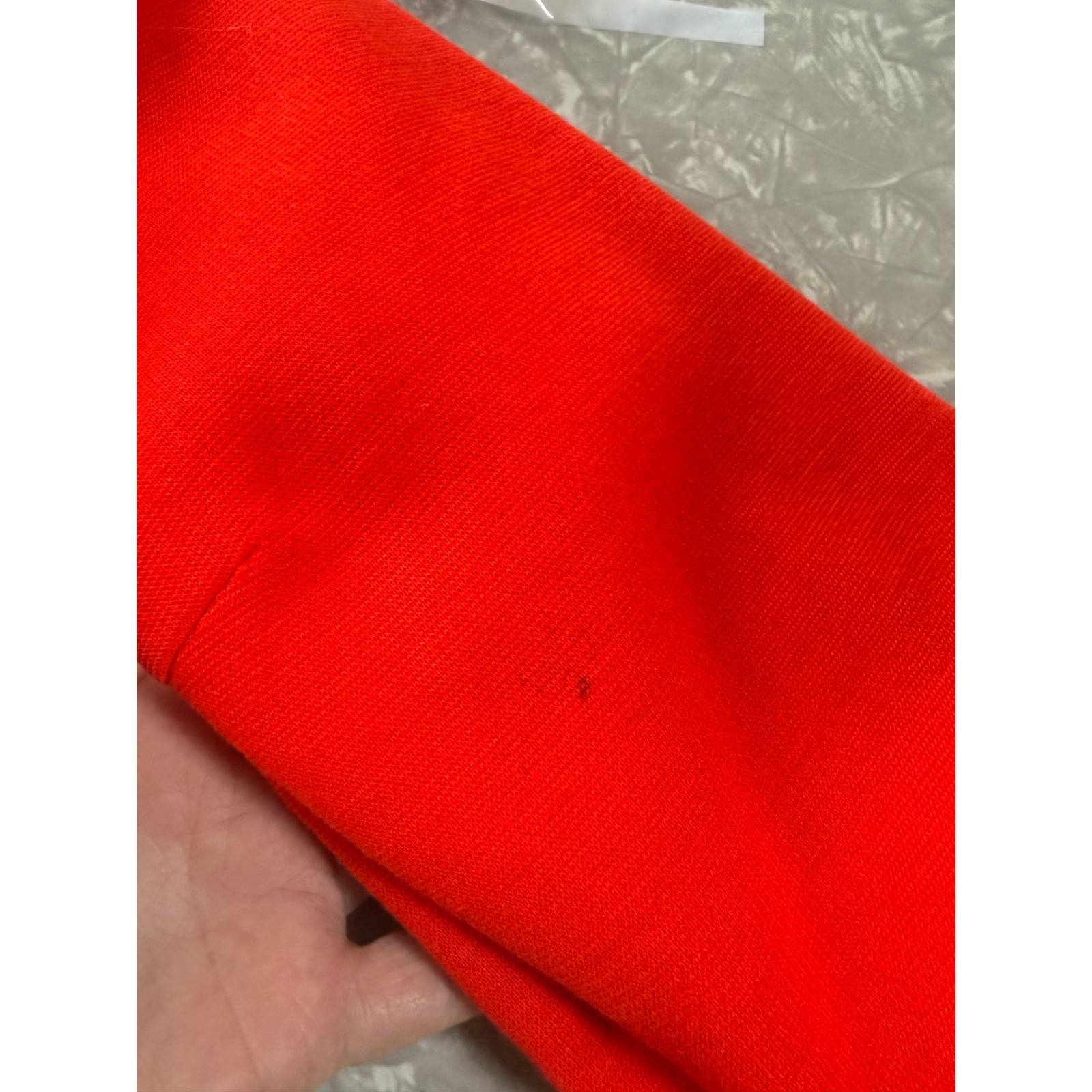 Vintage Red Button Front Jacket Blazer Leopard Print Lining Red M/L Mobwife