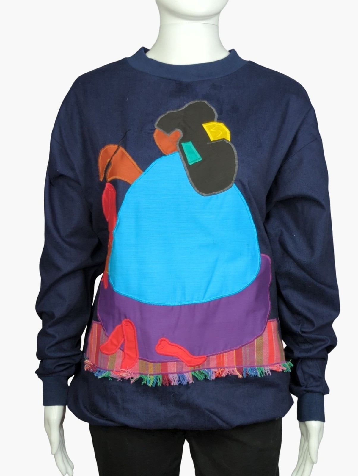 Vintage Alfredo’s Wife Women’s Small Oversized Southwest Art Shirt USA