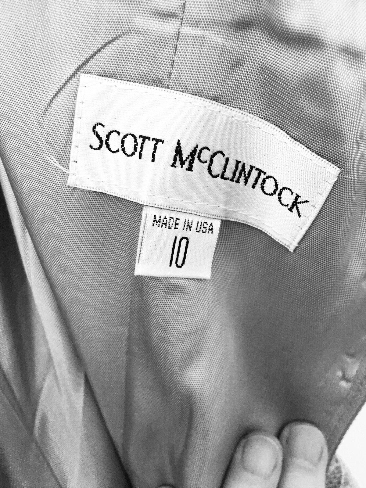 Vintage Scott McClintock size 10 NEW Pale Blue Gray Long Dress + Bolero Jacket