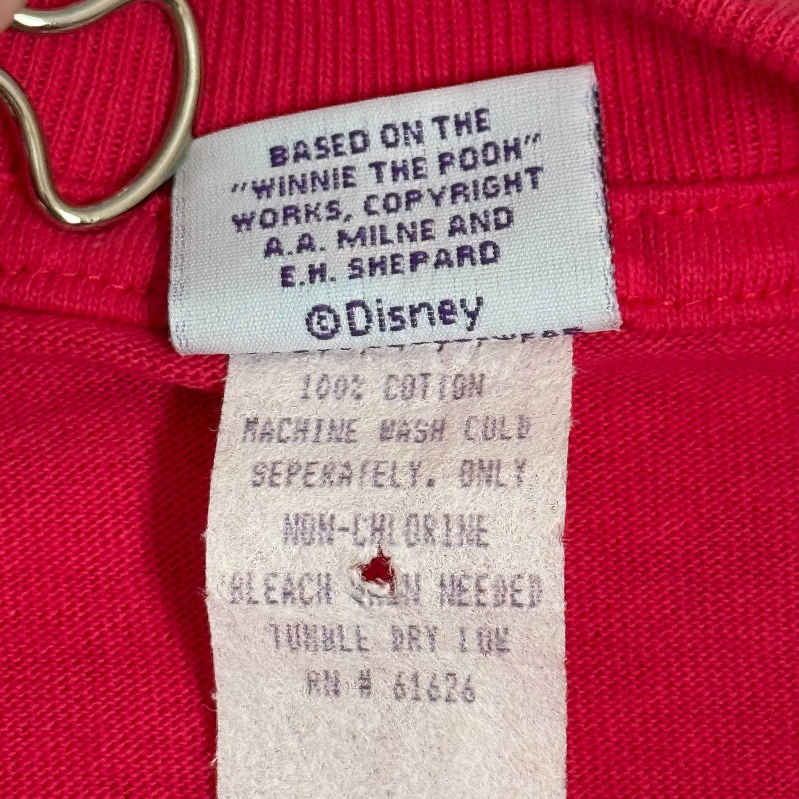 VTG Disney Winnie The Pooh T-Shirt Nightgown Womens 3XL Embroidered Pocket