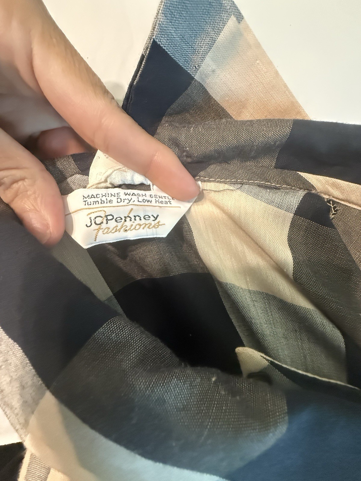 This J.C. Penny dress is from the mid. 1970’s. Light weight